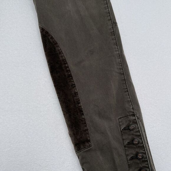 Daughters Of Liberation Riding‎ Pants Size 27 Brown Skinny Ankle Button Jodphur - Picture 4 of 9